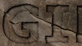 GIMP Text Effects - Engraved Text