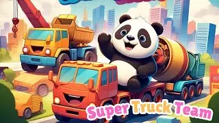 BabyBus Super Truck Team | Fire Truck, Police Truck & Rescue Mission for Kids 🚒🚚