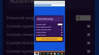 Password generator using HTML CSS and JavaScript | JavaScript project  