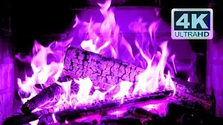🔥 PURPLE FIREPLACE 4K Ultra HD