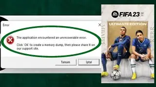 How To Fix FIFA 23 Error The Application Encountered An Unrecoverable Error Problem Solved