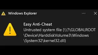 😊 Fortnite kernel32.dll untrusted system file Easy Anti-Cheat fix