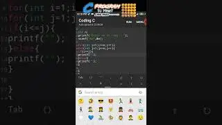 C Pattern Program || C For Beginners 