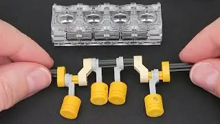 Build & Test Lego Engines: 1-cyl, opp-piston, S2, V2, F2, U2, W3, S4, H4, X4, radial-6