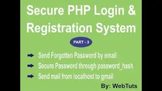 php login and registration script with forgot password recover through email by webTuts