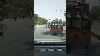 Fresh Milk being transported to Milk Venders in Karachi