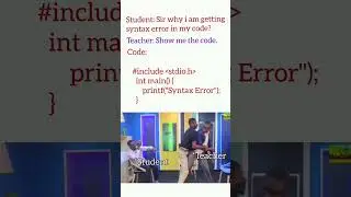 When student ask why they're getting syntax error 🤣🤣😂 #coding #shorts