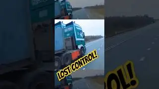 Overtake Gone Wrong – Truck Flips Trailer & Detaches! 🚛💀 