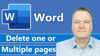How to Delete one or multiple pages in Microsoft Word