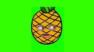 talking pineapple green screen / speeking fruits free / green screen fruits / brain master