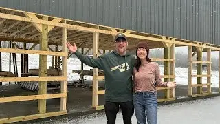 Were BUILDING It BackWards On PURPOSE | Building Our OFF GRID Barn in the WOODS