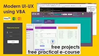 VBA UI UX-1: Build Professional UI with UserForm. Lots of design tips. Project download free.