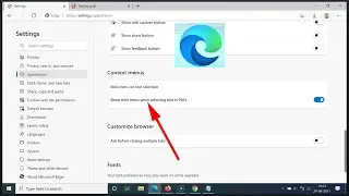 How to Enable/Disable 'Show mini menu when selecting text in PDFs' in Edge Browser on Windows 10?