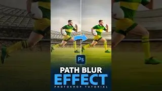 How to use path blur to add motion in Photoshop