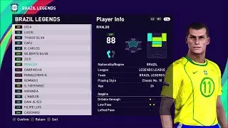 Brazil Legends PES 2021 By Realalibahzad