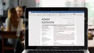 Editing Adam Kadmon Resume Template in Microsoft Word 365