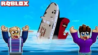 Gemi Batıyor!! 🚢 Titanik Gemisine Bindik - Hayri ve Kamil ile Roblox Titanic