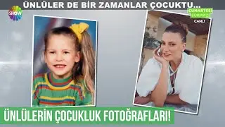 Ünlülerin şaşırtan çocukluk fotoğrafları!