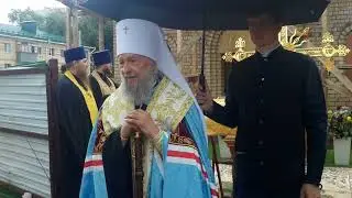 Слово митрополита Саранского и Мордовского Зиновия по случаю освящения креста на Спасский храм