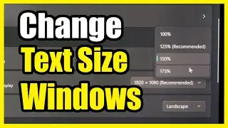 How to Make the Text Size Larger on Windows 11 PC (Settings Tutorial)