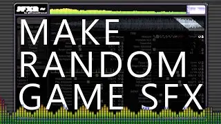 Random SFX Maker in 2022 - jfxr (the future of sfxr/bfxr/as3sfxr sound effects)