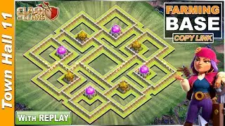 The Best! TH11 base Copy link | COC TH11 Farming/Trophy/Hybrid base  | Clash of Clans