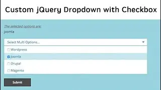Multi-Select Custom Dropdown with Checkbox | jQuery