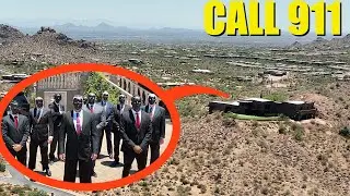 you will not believe what my drone found at this Secret Abandoned Desert Hideout (They are VERY Bad)