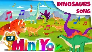 Dinos Are Making Music | Dinosaur Songs for Kids | Miniyo Kids Nursery Rhymes