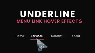📇How to Draw Underline Link Hover Effect | HTML & CSS