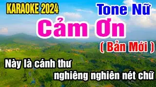 Cảm Ơn Karaoke Tone Nữ Nhạc Sống gia huy beat