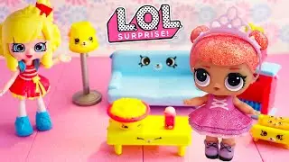 Челлендж для Перчинкой и Сахарок! Куколка лол идет в гости! Видео для девочек