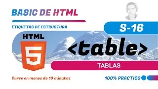Tablas ⭐ Etiqueta TABLE ⭐ tr, td, th, thead, tbody, tfoot