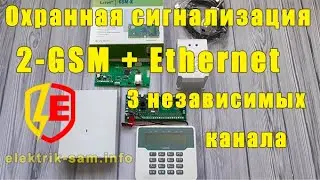 Охранная сигнализация GSM и Ethernet от SATEL- три независимых канала связи