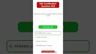 SAS Certification Questions | Question - 28