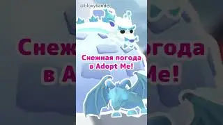 Снежная погода и новый магазин в Adopt Me! 