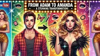 🌟 From Adam to Amanda: A Stunning Transformation! 🎭 #Crossdressing #feminization