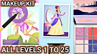 MakeUp Kit: Color Mixing Gameplay All Levels 1 to 25, Master Merge Painting Game, Android, iOS