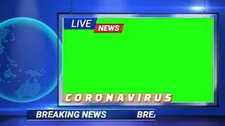coronavirus news green screen effect  2 April 2020