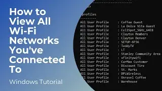 How to View All Wi-Fi Networks You've Connected To In Windows