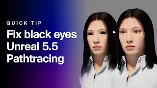 How to Fix Black Eyes in MetaHuman | Unreal Engine 5.5 Path Tracing Tutorial