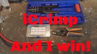 IWISS iCrimp crimping tools! Heat shrink connector kit with tool and battery cable tool, tested!