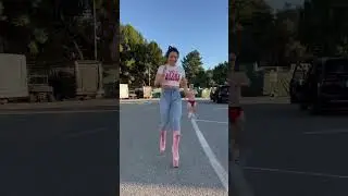 When they challenge you to a high heel race 👠 