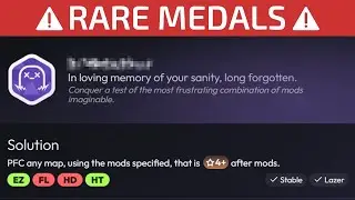 I got even more RARE osu! MEDALS