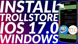 Install Trollstore iOS 17 with TrollRestore Windows | iOS 15-16.6.1/16.7 RC & 17.0 | Trollstore 2.1