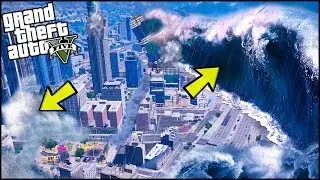 TSUNAMI IMMENSO SOMMERGE LOS SANTOS!! GTA 5 ITA