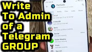 How To Write To Admin of a Telegram GROUP || find Admin of GROUP