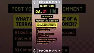 Terraform provisioner  |  questions and answers 21 | interview | exam