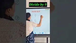Divide by 9 #maths #? #mathstricks #mathsscam #viral