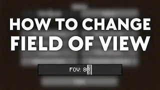 Minecraft: How to Change Field Of View (FOV)